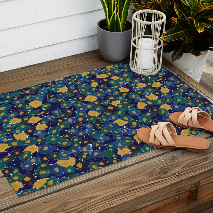 Night-Blooming Flowers Outdoor Rug Gallery Image 2