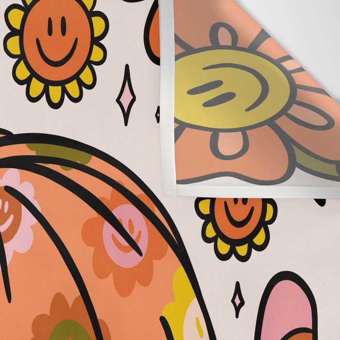 Happy Pumpkin Wall Tapestry Gallery Image 3