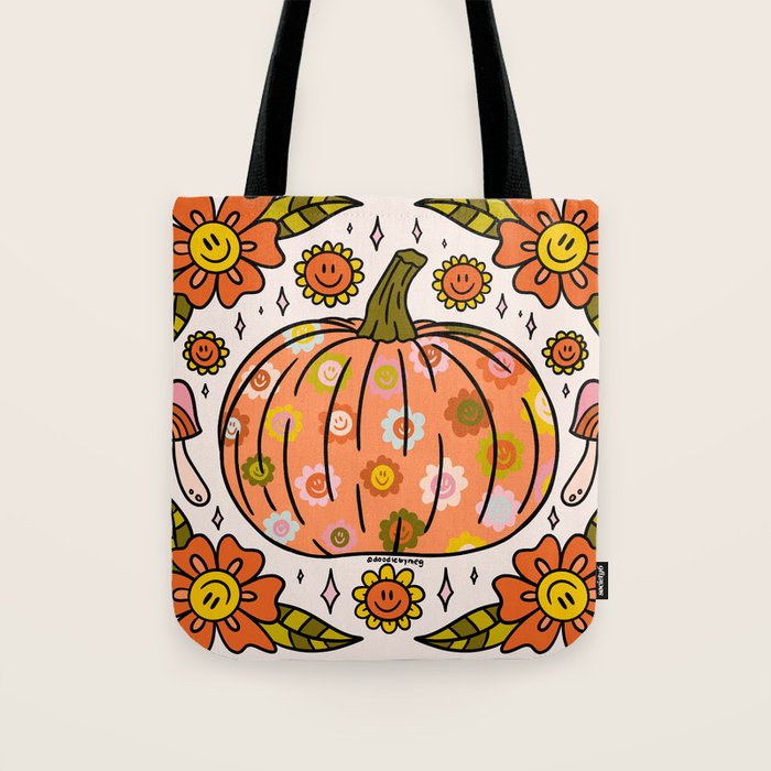 Happy Pumpkin Tote Bag Gallery Image 1