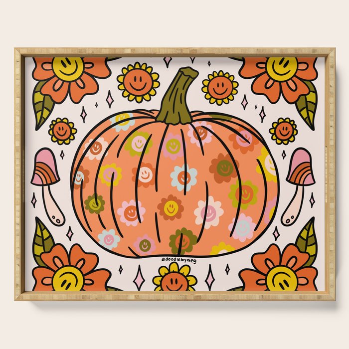 Happy Pumpkin Serving Tray Gallery Image 1