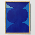 Abstract composition 02-blue Serving Tray Gallery Image 1