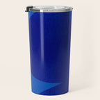 Abstract composition 02-blue Travel Mug Gallery Image 3