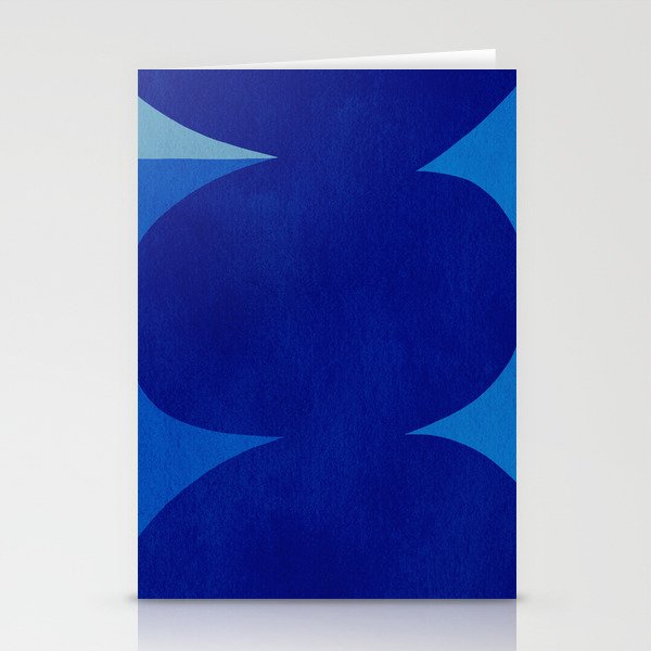 Abstract composition 02-blue Stationery Card Gallery Image 1