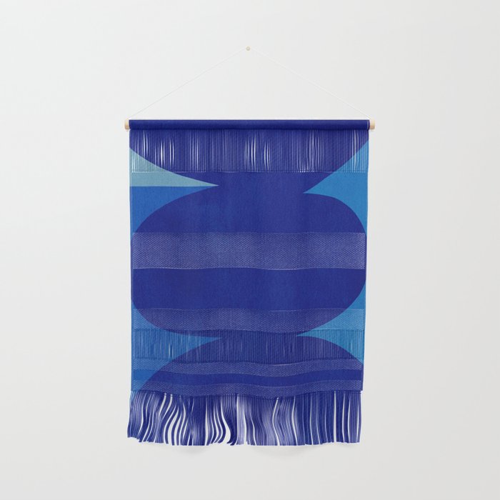 Abstract composition 02-blue Wall Hanging Gallery Image 1
