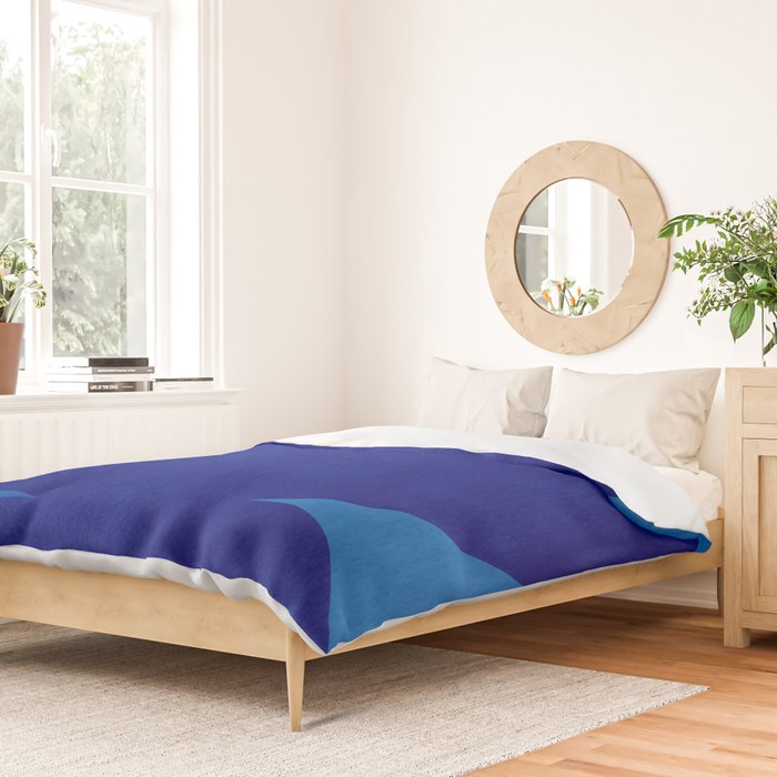 Abstract composition 02-blue Duvet Cover Gallery Image 2