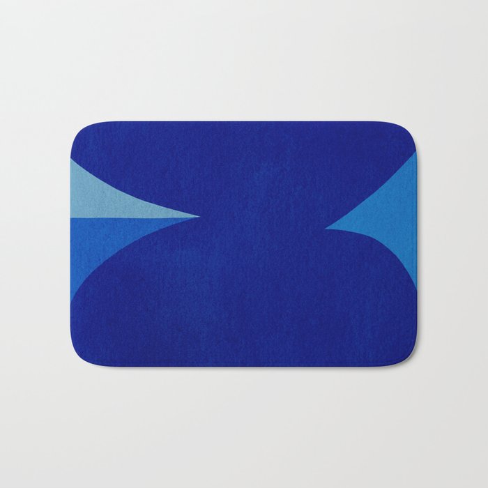 Abstract composition 02-blue Bath Mat Gallery Image 1