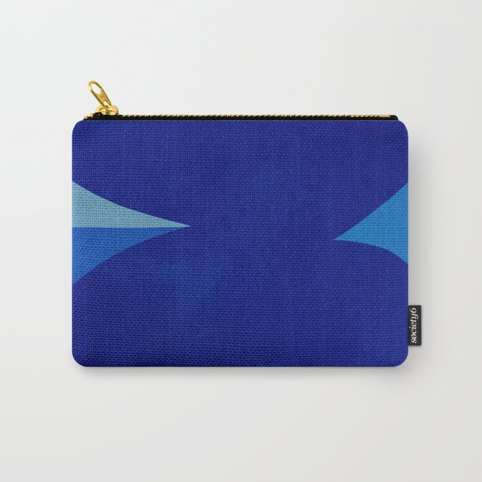 Abstract composition 02-blue Carry All Pouch Gallery Image 1