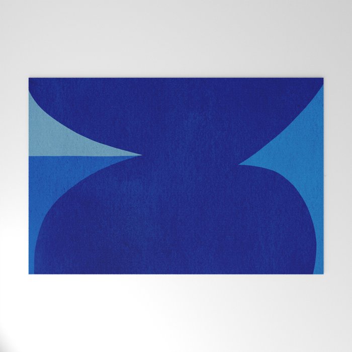 Abstract composition 02-blue Welcome Mat Gallery Image 1