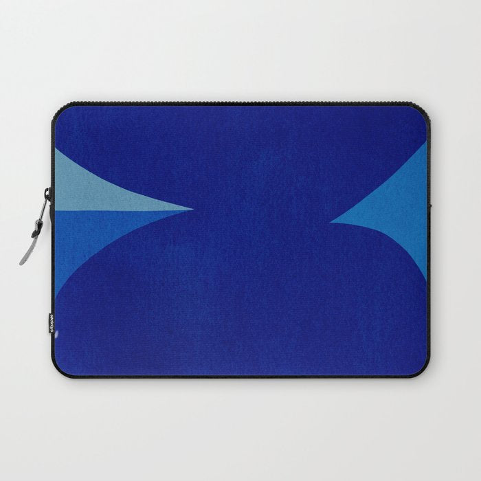 Abstract composition 02-blue Laptop Sleeve Gallery Image 1
