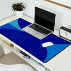 Abstract composition 02-blue Desk Mat Gallery Image 2