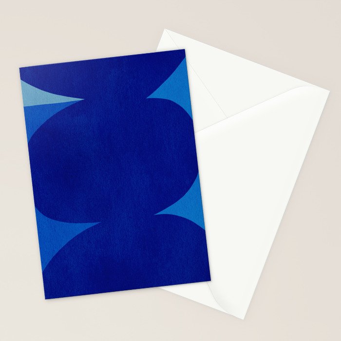 Abstract composition 02-blue Stationery Card Gallery Image 2