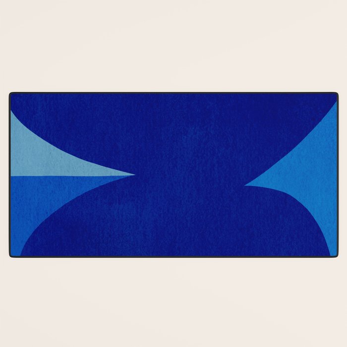 Abstract composition 02-blue Desk Mat Gallery Image 3