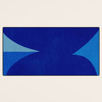 Abstract composition 02-blue Desk Mat Gallery Image 3