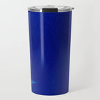 Abstract composition 02-blue Travel Mug Gallery Image 1