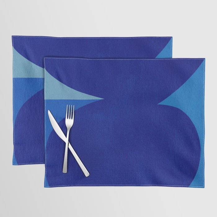 Abstract composition 02-blue Placemat Gallery Image 1