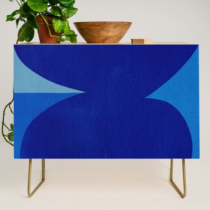 Abstract composition 02-blue Credenza Gallery Image 1