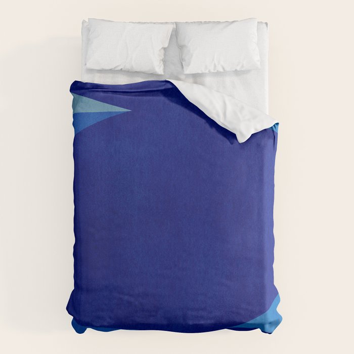 Abstract composition 02-blue Duvet Cover Gallery Image 1