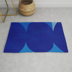 Abstract composition 02-blue Rug Gallery Image 1