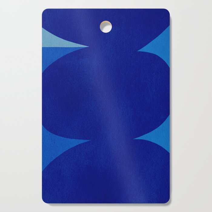 Abstract composition 02-blue Cutting Board Gallery Image 1