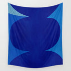 Abstract composition 02-blue Wall Tapestry Gallery Image 4