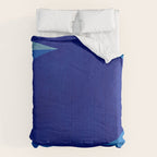 Abstract composition 02-blue Comforter Gallery Image 6