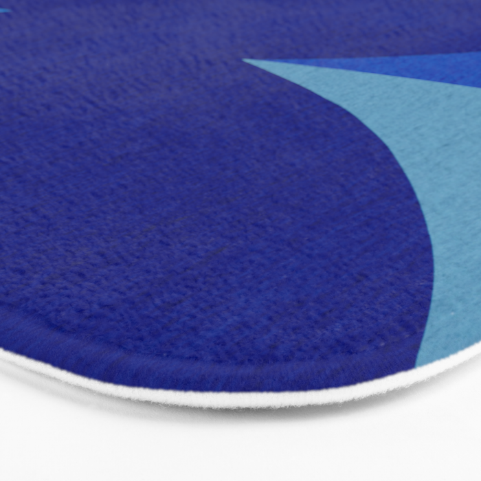 Abstract composition 02-blue Bath Mat Gallery Image 3