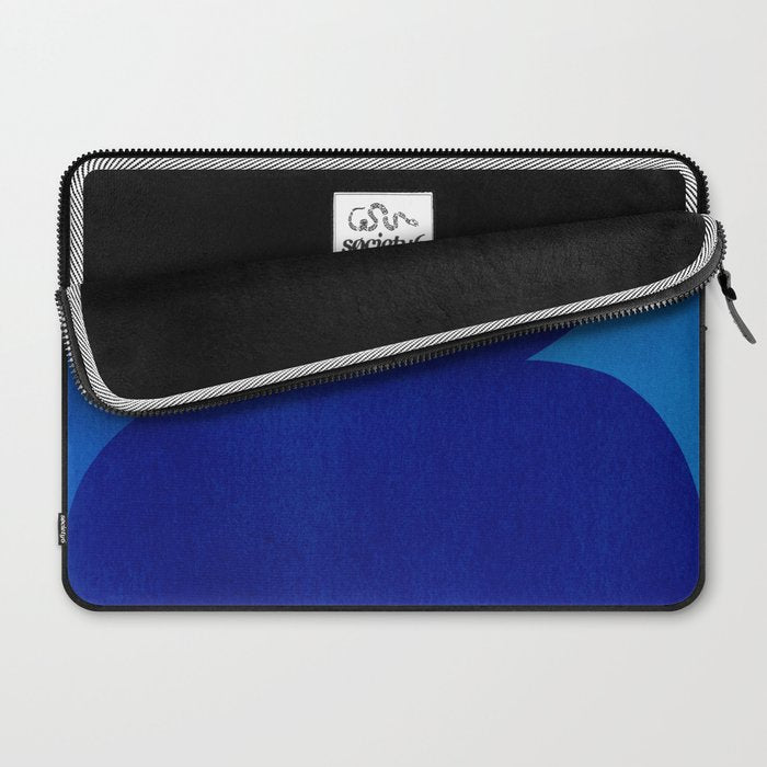 Abstract composition 02-blue Laptop Sleeve Gallery Image 2