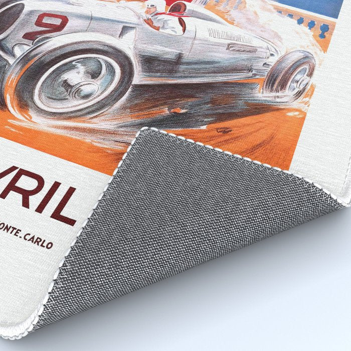 1936 Monaco Grand Prix Race Poster  Rug Gallery Image 4