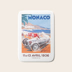 1936 Monaco Grand Prix Race Poster  Bath Mat Gallery Image 1