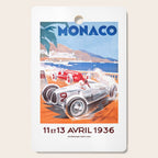 1936 Monaco Grand Prix Race Poster  Cutting Board Gallery Image 1