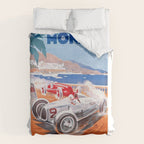 1936 Monaco Grand Prix Race Poster  Duvet Cover Gallery Image 6