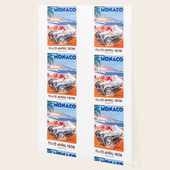 1936 Monaco Grand Prix Race Poster  Wallpaper Gallery Image 2