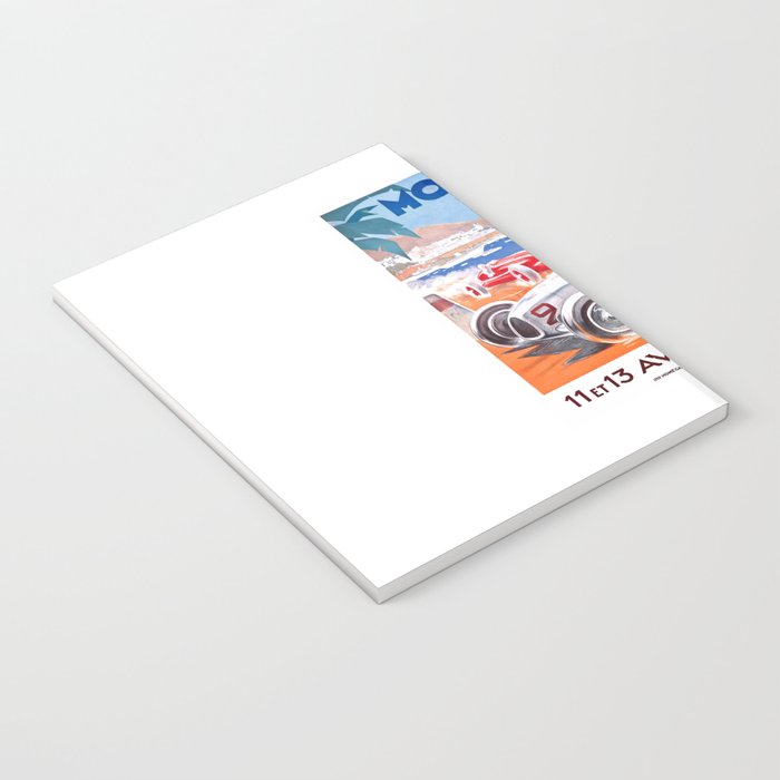 1936 Monaco Grand Prix Race Poster  Notebook Gallery Image 3