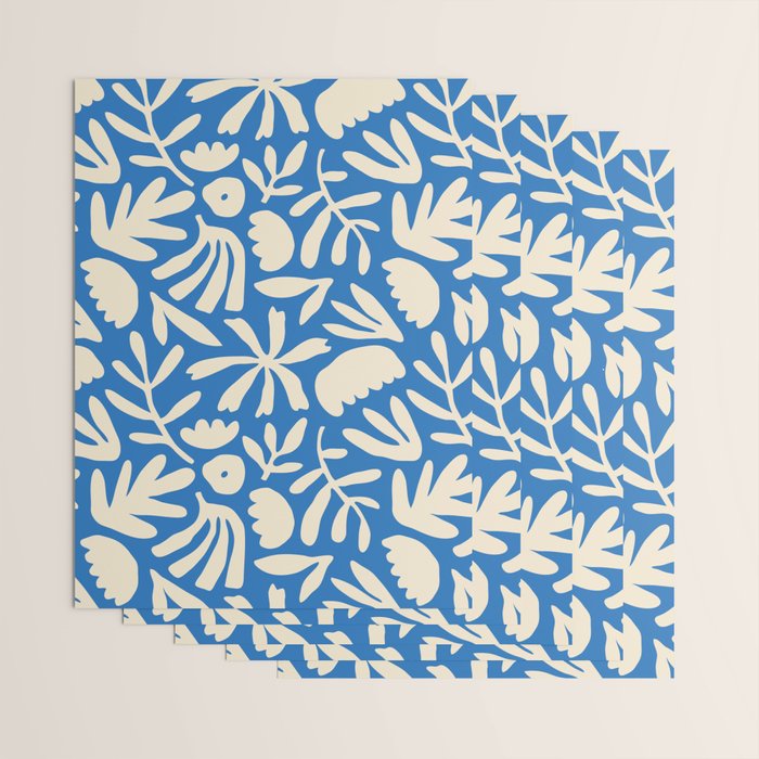 Organic nature flower shape art pattern Wrapping Paper Gallery Image 3