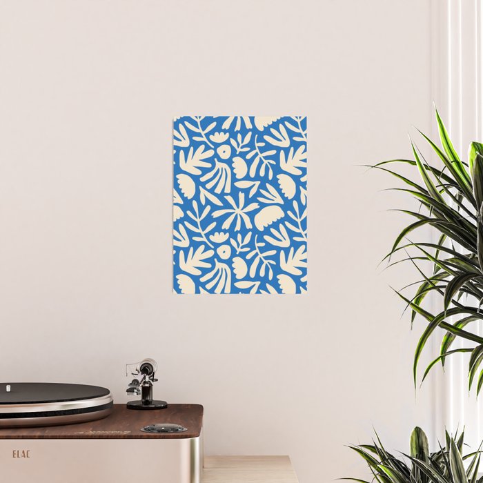Organic nature flower shape art pattern Poster Gallery Image 2