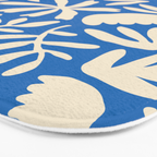 Organic nature flower shape art pattern Bath Mat Gallery Image 3