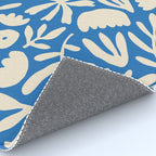 Organic nature flower shape art pattern Rug Gallery Image 4