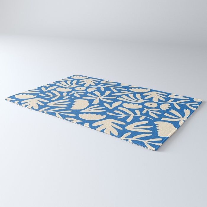 Organic nature flower shape art pattern Rug Gallery Image 3
