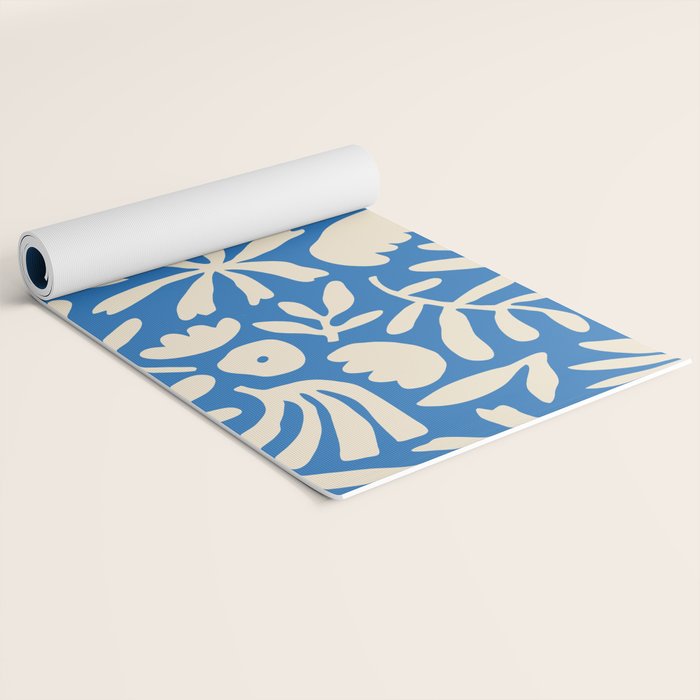 Organic nature flower shape art pattern Yoga Mat Gallery Image 2
