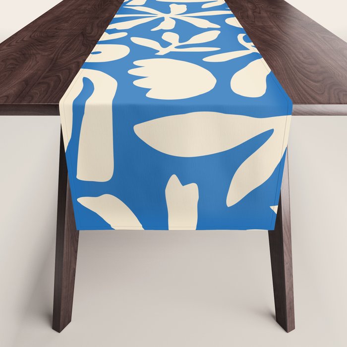 Organic nature flower shape art pattern Table Runner Gallery Image 1
