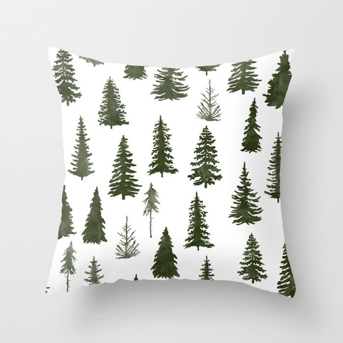 Forest 07 Throw Pillow Gallery Image 1