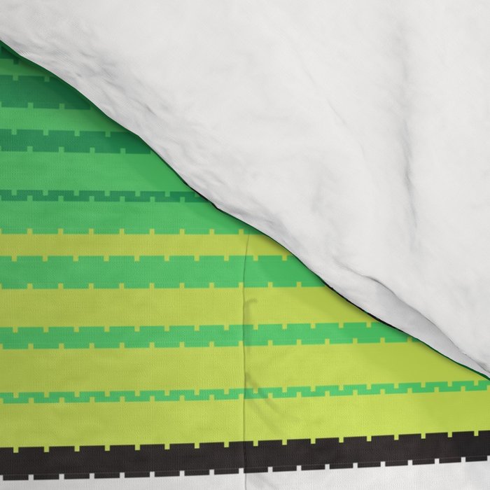 Pink Mexican Serape Blanket Stripes Comforter Gallery Image 4