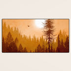 Morning Mountain Mist 1 Desk Mat Gallery Image 3