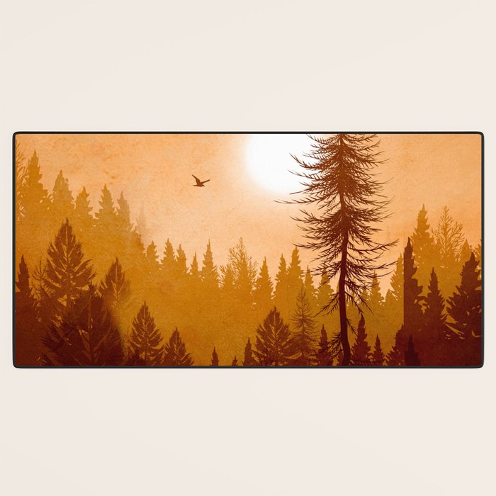 Morning Mountain Mist 1 Desk Mat Gallery Image 3