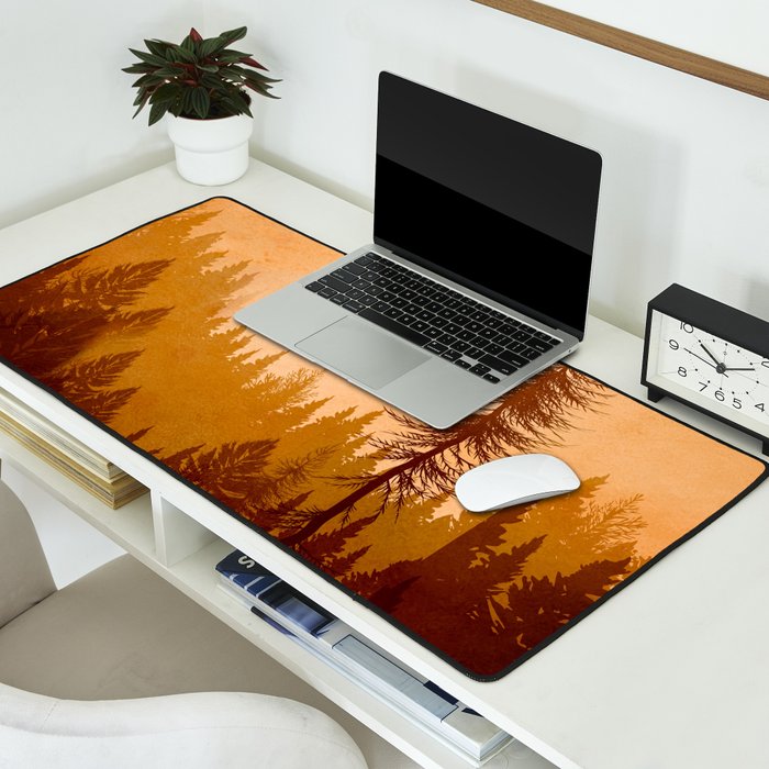 Morning Mountain Mist 1 Desk Mat Gallery Image 2