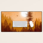 Morning Mountain Mist 1 Desk Mat Gallery Image 1