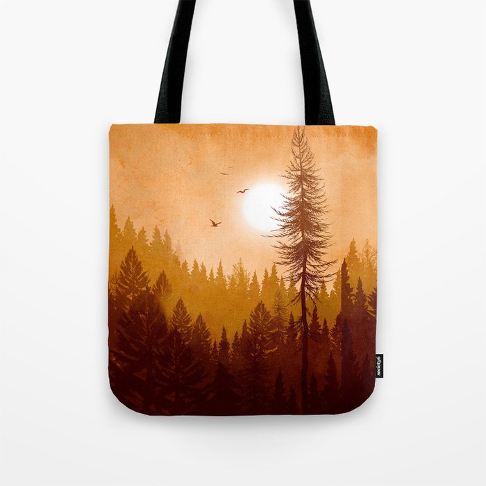 Morning Mountain Mist 1 Tote Bag Gallery Image 1
