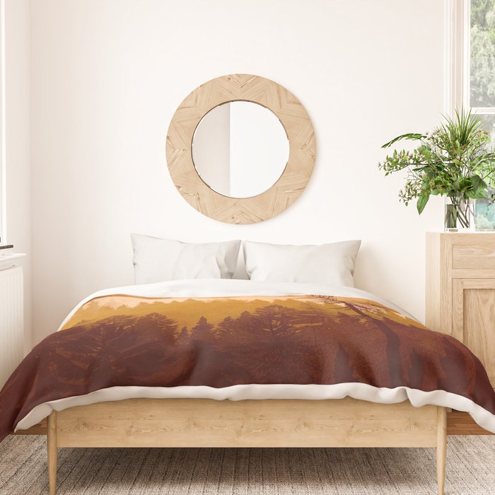 Morning Mountain Mist 1 Duvet Cover Gallery Image 3