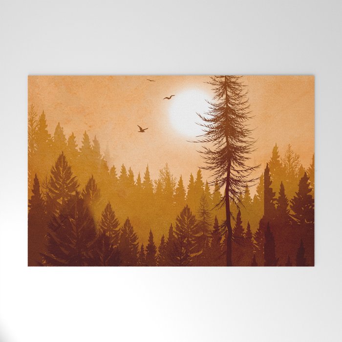 Morning Mountain Mist 1 Welcome Mat Gallery Image 1