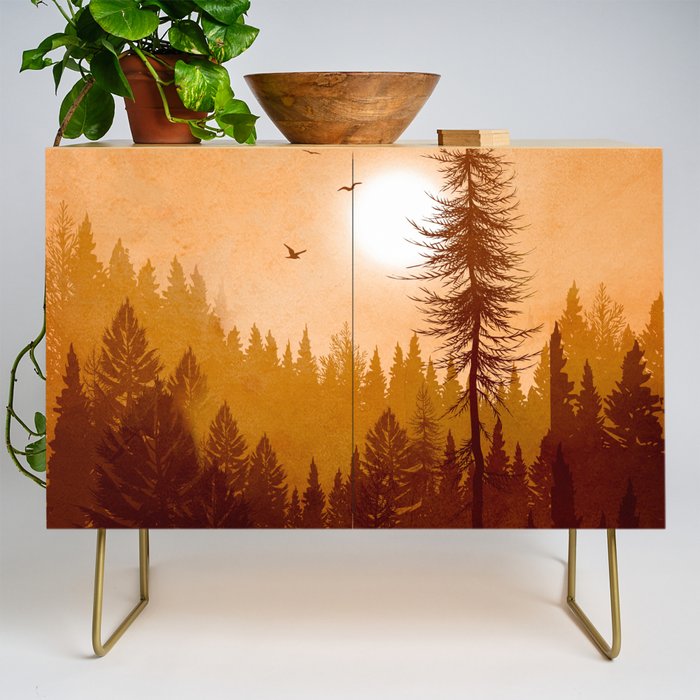 Morning Mountain Mist 1 Credenza Gallery Image 1